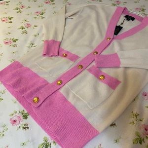 Cashmere Sweater with gold buttons